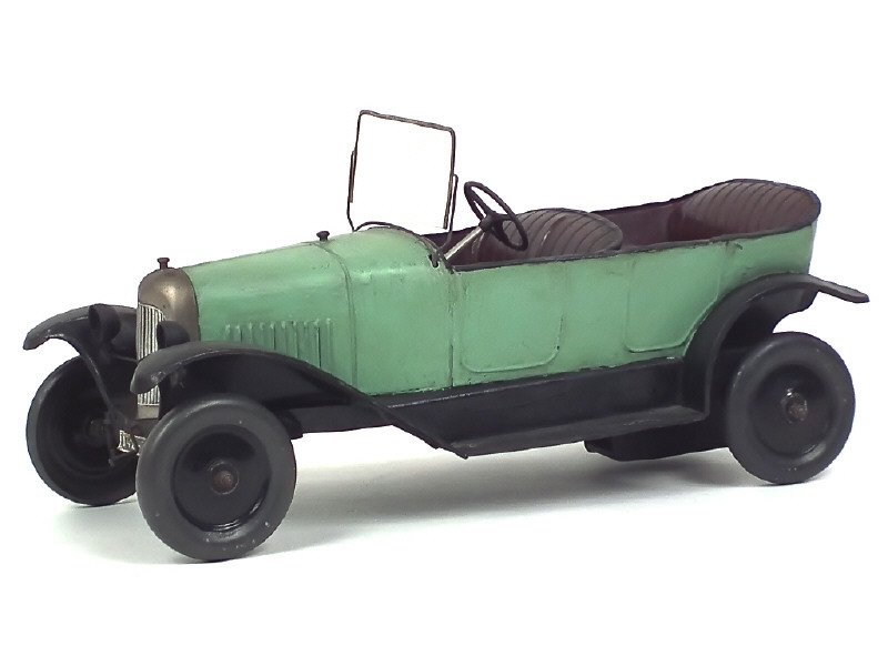 CITROËN France -64-  Citroën B2 10HP Luxe Torpédo 4 places 1922.25, moteur à clef, long 36,5cm, vert et noir -.jpg