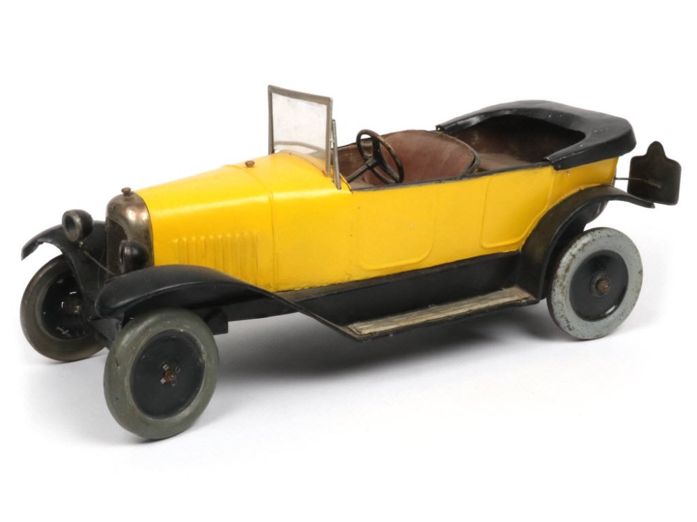 CITROËN France -64- Citroën B 2 10 HP Luxe Torpédo 4 places, 1922.25, long 37cm, moteur à clef et direction, jaune et noir - Rare -.jpg