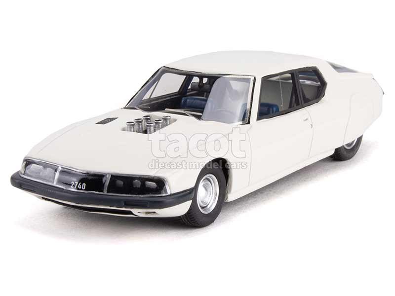 FRANSTYLE -009- Citroën SM Proto ELV 2740  1974 édition limitée à 300ex, monté résine, éch 1.43 sans ouvrants, blanc -.jpg