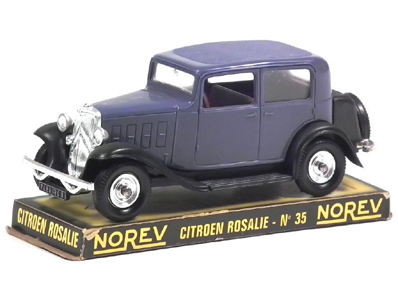 NOREV France -35- Citroën Rosalie, éch 1.43  bleu pétrole et noir -.jpg