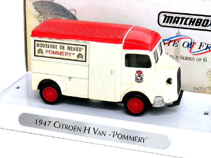 MATCHBOX- MODELS OF TESTERYEAR (GB) -YTF6-  Citroën H  Pommery, éch 1.43  crème et rouge -.jpg