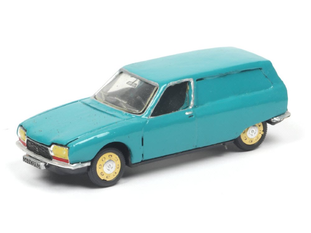 CREATION RD-MANOU MARMANDE France - Citroën GS création artisanale sur base Norev de 1972, bleu turquoise - Rare -.jpg