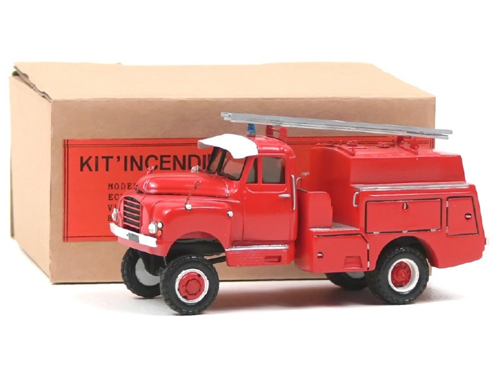 KIT INCENDIE France -3-  Citroën 4X4 Guinard CCF, réalisation Kilomètre57, avec accessoirs sous sachet, rouge  - Peu courant -.jpg