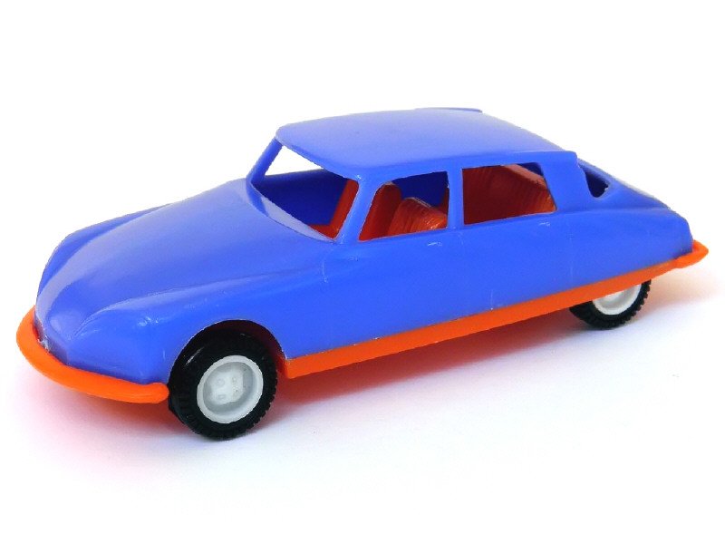 GRISONI (Italie) - Citroën DS20 éch 1.48, réalisation en plastique, bleu et orange -.jpg