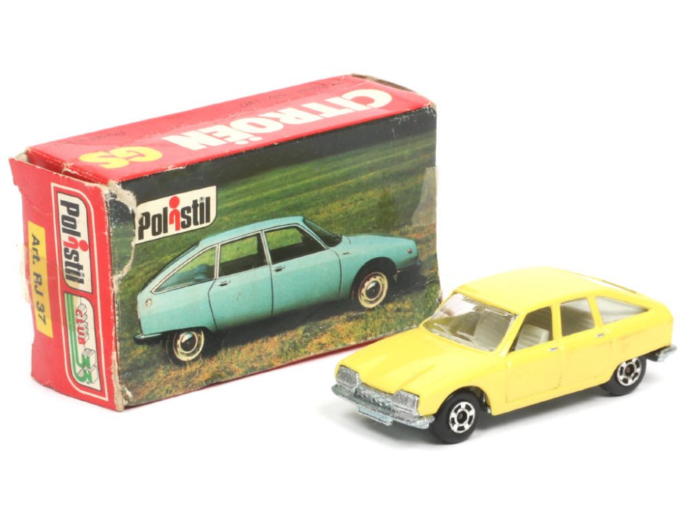 POLISTIL (Italie) -RJ37- Citroën GS  long 6,5cm jaune citron - Peu courant -.jpg