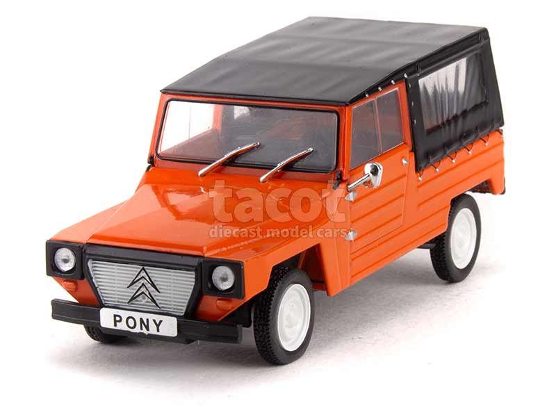 MODELE PRESS -ABADD102- Citroën Namco Pony 1975, monté métal, éch 1.43 sans ouvrants, orange -.jpg