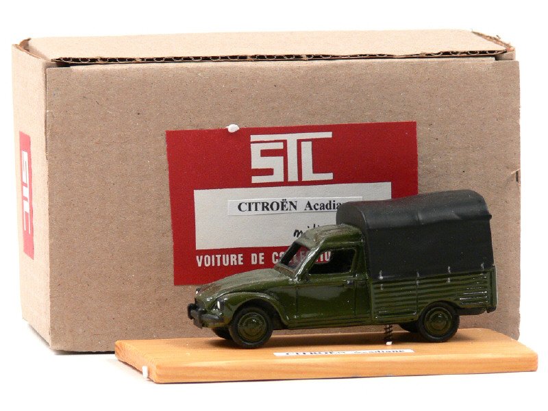 S.T.L. France -  Citroën Acadiane Pick-up bâché militaire, kaki bâche noire -.jpg