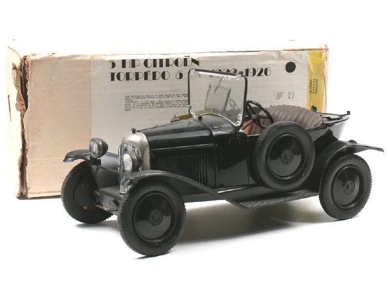 MARCO France -1119 -  Citroën HP Torpédo 5cv 1922-26 copie France Jouets, sans mécanisme, long 32,5cm, noir - Peu courant -.jpg