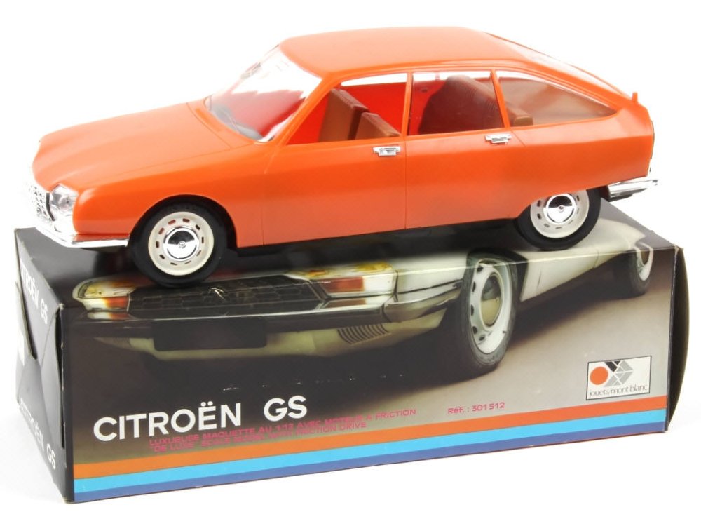 MONT BLANC France -301512- Citroën GS, long 34cm, moteur à friction, orange - Peu courant -.jpg