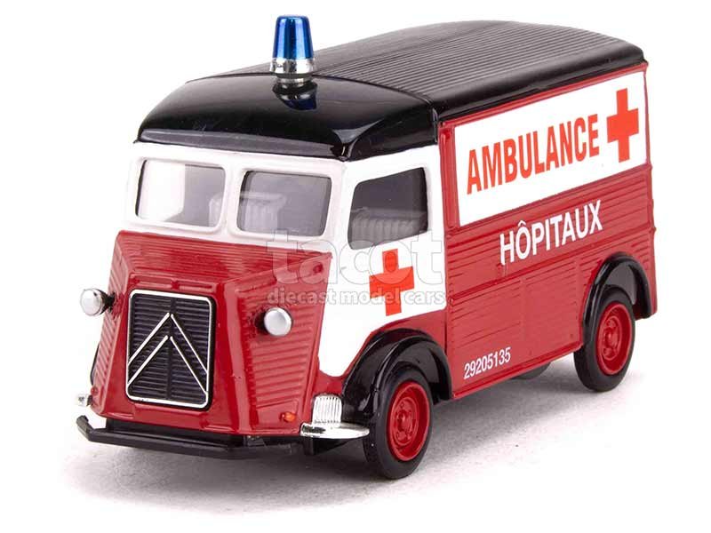MATCHBOX -yym38059-  Citroën HY Ambulance 1987 Ambulance Hopitaux, monté métal, éch 1.43 sans ouvrants -.jpg