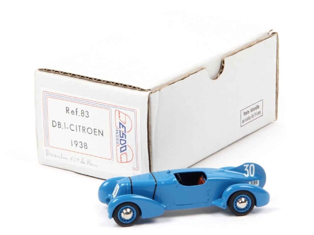 ESDO France -83 -  Deutsch-Bonnet.1 Citroën 1938  bleu france - Peu courant -.jpg