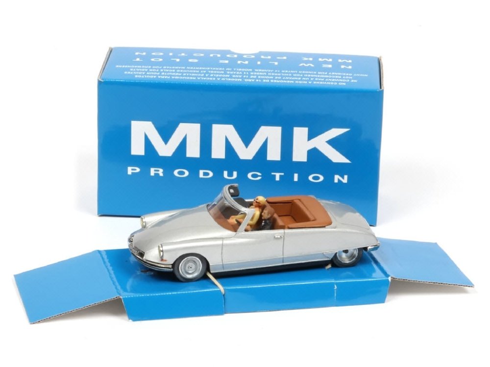 MMK PRODUCTION France - Citroën DS Chapron Cabriolet, ech 1.32 modèle de circuit avec certificat d édition limitée à 60ex, gris métal - Peu courant -.jpg