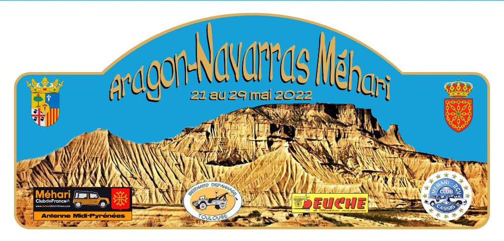 plaque rallye Aragon-Navarra Méhari 2002.jpg