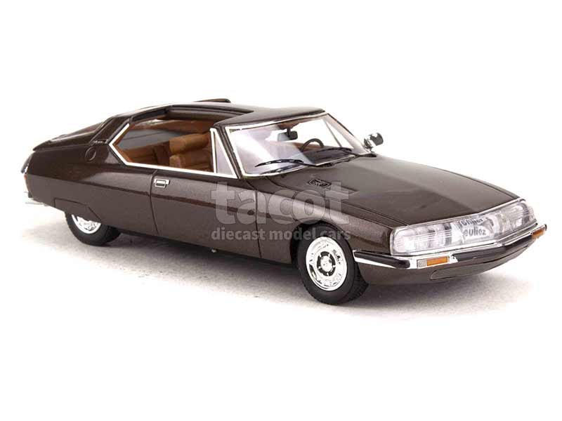 MATRIX -40304043- Citroën SM Heuliez Espace 1971, monté résine, édition limitée, sans ouvrants, éch 1.43, marron foncé métallisé -.jpg