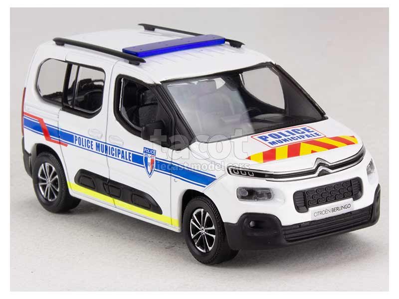 NOREV France -155768- Citroën Berlingo Police 2020, Police Municipale, monté métal, éch 1.43,  avec stripping, sans ouvrants  -.jpg