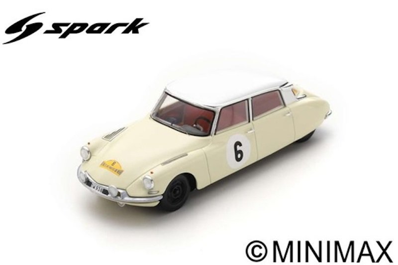 SPARK-MODEL -SF230- Citroën DS 19 n°6 Vainqueur Rallye des Routes du Nord 1963, Lucien Bianchi-Pascal Ickx, édition limitée à 300ex, blanc -.jpg