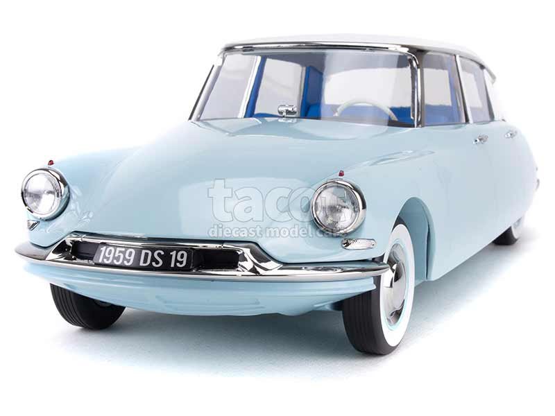 NOREV -121564- Citroën DS19 1959, monté métal, éch 1.12 sans ouvrants, bleu nuage et blanc Carrare -.jpg