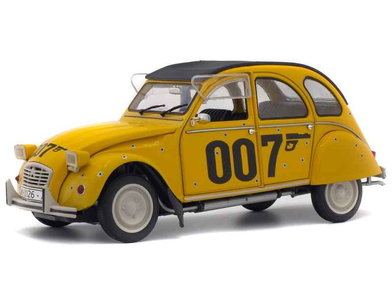 SOLIDO France - S1850012- Citroën 2 CV James Bond 007 1981, monté métal, éch 1.18 (for your eyes only) jaune -.jpg