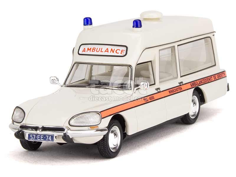 MATRIX France -MX40304091- Citroën DS 23 Visser Ambulance 1974 De Grooth Winschogen, édition limitée à 400ex, monté résine, éch 1.43, sans ouvrants -.jpg