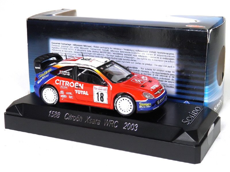 SOLIDO France -1588- Cityroën XSARA WRC Monte Carlo 2003 N° 18, rouge, bleu et blanc -.jpg