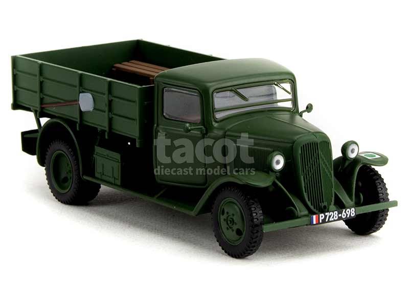 MODELE PRESSE -2690030- Citroën type 23 Plateau militaire 1939, monté métal, éch 1.43, kaki -.jpg