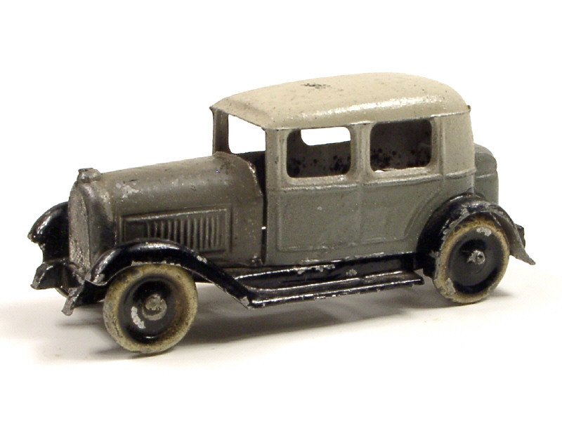 CITROËN CD France - Citroën B14 Berline, production de 1928, 2 tons de gris et chassis noir - Très rare -.jpg