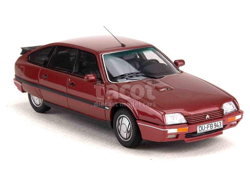 MATRIX -40304112- Citroën CX 25 GTI Turbo2 1986, monté résine, éch 1.43, édition limitée à 408ex, sans ouvrants, rouge métallisé -.jpg