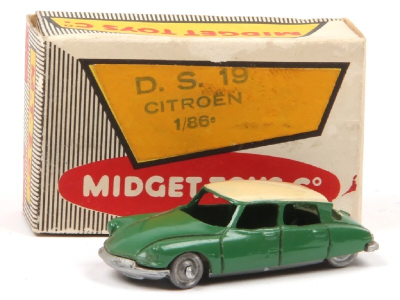 MIDGET TOYS France - Citroën DS 19, boîte de la ref 5, vert - Rare -.jpg