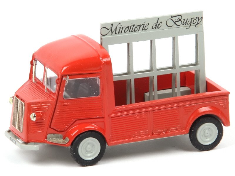 LES MINIATURES DU FAUBOURG France-  Citroën 1200kg miroitier, Miroiterie de Bugey, sans chargement, brique clair et gris -.jpg